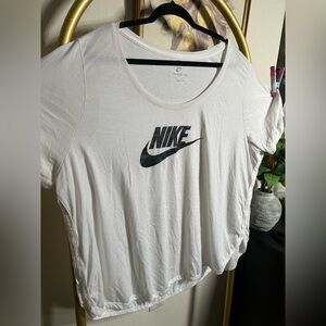 Nike Women's Classic White Tee with Black Logo